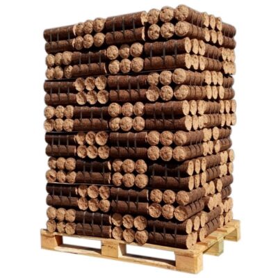 Komprimierte Stämme – Laubholz + Nadelholz – 960 kg Palette