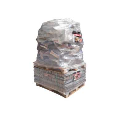 Gemischt komprimiertes Holz + Brennholz 30cm