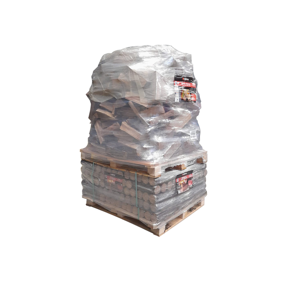 Gemischt komprimiertes Holz + Brennholz 30cm