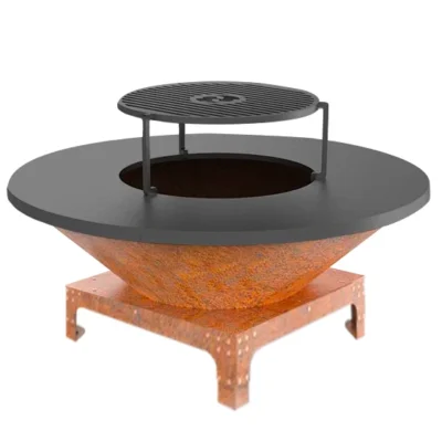 Brasero Plancha bas CORTEN-Durchmesser 1m