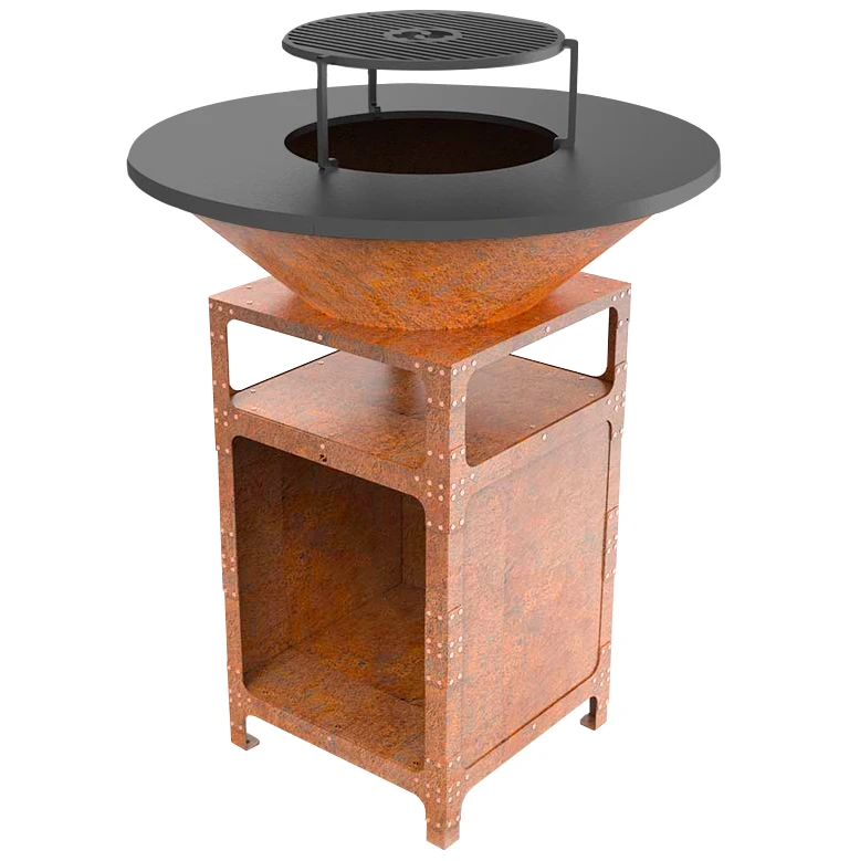 Brasero Plancha hohe CORTEN-Durchmesser 85cm – Bild 6