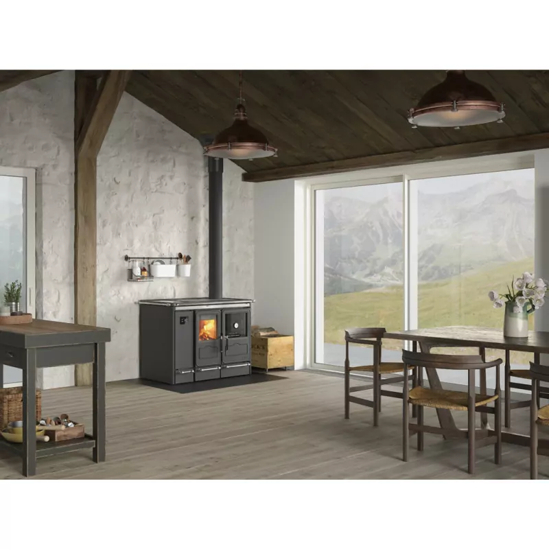 Sierra Holzherd mit Warmwasserboiler – 15,4 kW – Bild 2