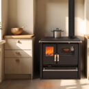 Mervio Holzherd aus Edelstahl – 7,7 kW
