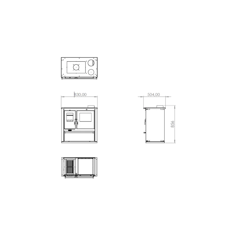 Mervio XL Keramik-Holzherd – 7,7 kW – Bild 8