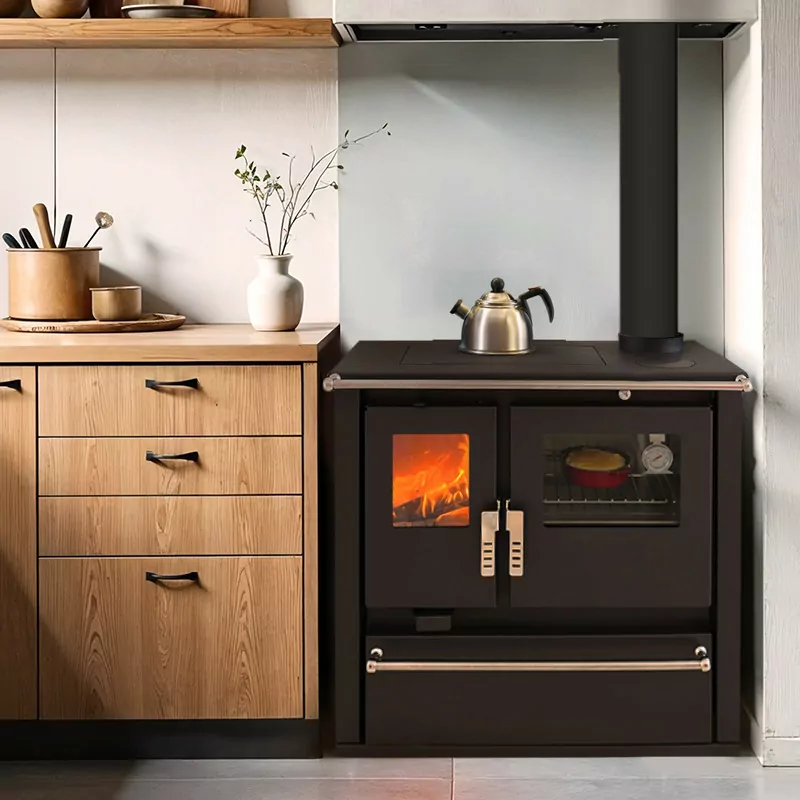 Mervio XL Holzherd – Edelstahl – 7,7 kW