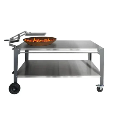 Feuercampus365 Pio 80 brazier mit edelstahltisch