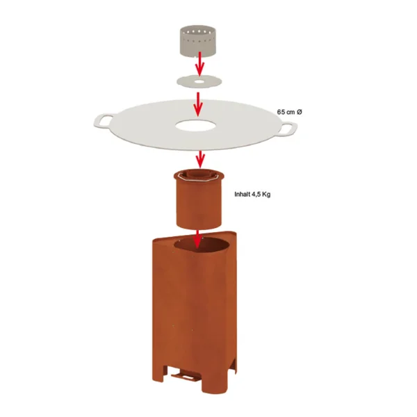 Globe Fire Osorno Pellet patio Herd – Bild 6